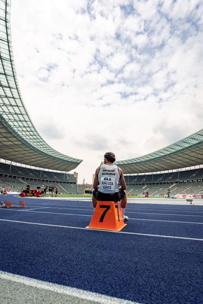 Niclas Jan Kaluza (Eintracht Hildesheim) waehrend der deutschen Leichtathletik-Meisterschaften im Olympiastadion am 25.06.2022 in Berlin